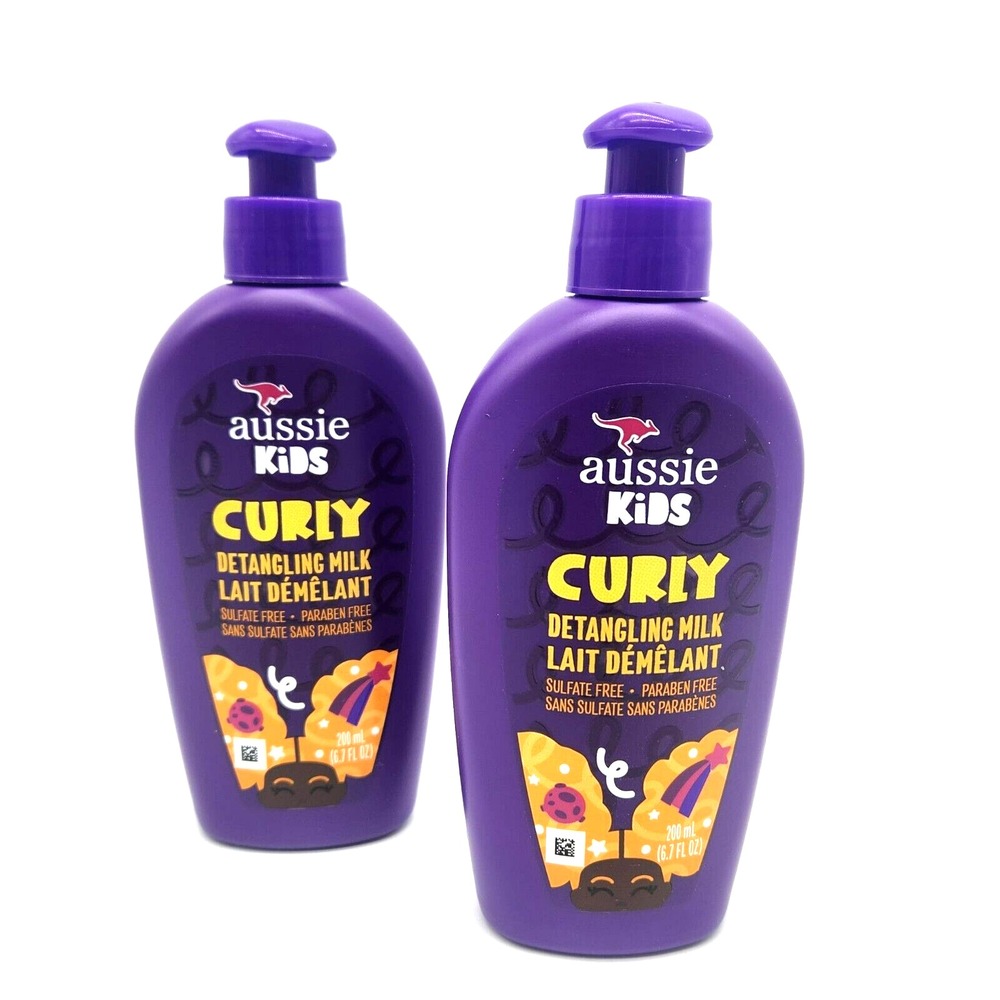 Aussie Kids‎ Curly Detangling Milk Leave-In 6.7oz 2 Pack Sulfate Free